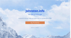Desktop Screenshot of johnston.info