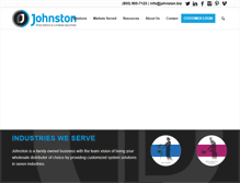 Tablet Screenshot of johnston.biz